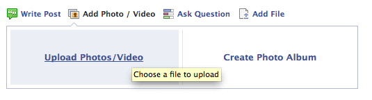 Facebook video uploader